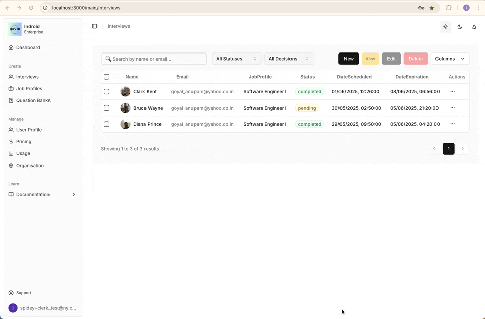 Summary and Reports demonstration
